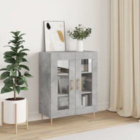 Credenza Grigio Cemento 69,5x34x90 cm in Legno Multistrato