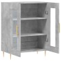 Credenza Grigio Cemento 69,5x34x90 cm in Legno Multistrato