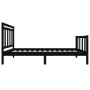 Giroletto Nero in Legno Massello 100x200 cm