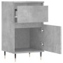 Credenza Grigio Cemento 40x35x70 cm in Legno Multistrato