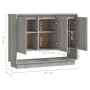 Credenza Grigio Sonoma 97x31x75 cm in Truciolato