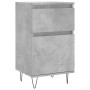 Credenza Grigio Cemento 40x35x70 cm in Legno Multistrato