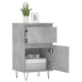 Credenza Grigio Cemento 40x35x70 cm in Legno Multistrato