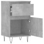 Credenza Grigio Cemento 40x35x70 cm in Legno Multistrato