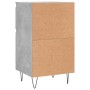 Credenza Grigio Cemento 40x35x70 cm in Legno Multistrato