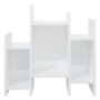 Credenza Bianco Lucido 60x26x60 cm in Legno Multistrato