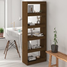 Libreria/Divisorio Miele 60x30x167,5 cm Legno Massello di Pino