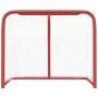 Porta da Hockey Rossa e Bianca 183x71x122 cm in Poliestere