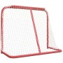 Porta da Hockey Rossa e Bianca 183x71x122 cm in Poliestere