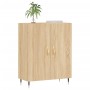 Credenza Rovere Sonoma 69,5x34x90 cm in Legno Multistrato