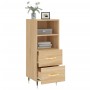 Credenza Rovere Sonoma 34,5x34x90 cm in Legno Multistrato