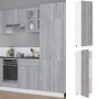 Armadio per Frigo Grigio Sonoma 60x57x207 cm Legno Multistrato