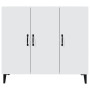 Credenza Bianca 90x34x80 cm in Legno Multistrato