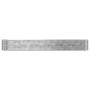 Letto Giardino Acciaio Verniciato Polvere 554x100x68cm Argento