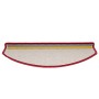 Tappetini per Scale 15 pz Rosso Bordò 65x24x4 cm