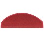 Tappetini per Scale 15 pz Rosso Bordò 65x24x4 cm