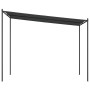 Gazebo Antracite 3x3 m 180 g/m² Tessuto e Acciaio