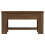 Tavolino Salotto Rovere Marrone 101x49x52 cm Legno Multistrato