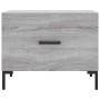 Tavolini Salotto 2pz Grigio Sonoma 50x50x40cm Legno Multistrato