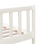 Giroletto Bianco in Legno Massello 140x200 cm