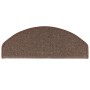 Tappetini per Scale 10 pz 65x24x4 cm Marrone Caffè