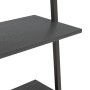Scaffale Pendente a 4 Livelli Nero 64x34x150,5 cm