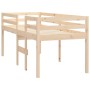 Letto a Soppalco 90x200 cm in Legno Massello di Pino