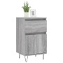 Credenze 2 pz Grigio Sonoma 40x35x70 cm in Legno Multistrato