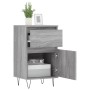 Credenze 2 pz Grigio Sonoma 40x35x70 cm in Legno Multistrato