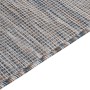 Tappeto da Esterni a Tessitura Piatta 200x280 cm Marrone e Blu