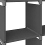 Mobile per 4 Scatole a Cubo Grigio 69x30x72,5 cm in Tessuto