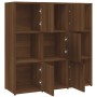 Libreria Rovere Marrone 90x30x90 cm in Legno Multistrato