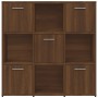 Libreria Rovere Marrone 90x30x90 cm in Legno Multistrato