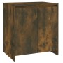 Credenza Rovere Fumo 70x41x75 cm in Legno Multistrato