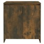 Credenza Rovere Fumo 70x41x75 cm in Legno Multistrato