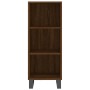 Credenza Rovere Marrone 34,5x32,5x90 cm in Legno Multistrato