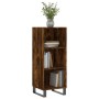 Credenza Rovere Fumo 34,5x32,5x90 cm in Legno Multistrato