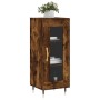 Credenza Rovere Fumo 34,5x34x90 cm in Legno Multistrato