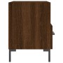 Comodini 2 pz Rovere Marrone 40x35x47,5 cm in Legno Multistrato