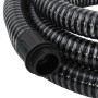 Tubo di Aspirazione con Raccordi in Ottone Nero 1,1" 15 m PVC