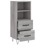 Credenza Grigio Sonoma 34,5x34x90 cm in Legno Multistrato