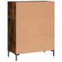 Credenza Rovere Fumo 69,5x34x90 cm in Legno Multistrato