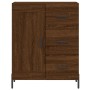 Credenza Rovere Marrone 69,5x34x90 cm in Legno Multistrato