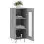 Credenza Grigio Sonoma 34,5x34x90 cm in Legno Multistrato