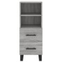 Credenza Grigio Sonoma 34,5x34x90 cm in Legno Multistrato