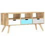 Mobile Porta TV 110x35x48 cm Legno Massello di Mango