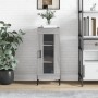 Credenza Grigio Sonoma 34,5x34x90 cm in Legno Multistrato