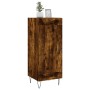 Credenza Rovere Fumo 34,5x34x90 cm in Legno Multistrato