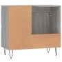 Armadietto Bagno Grigio Sonoma 65x33x60 cm in Legno Multistrato