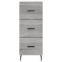 Credenza Grigio Sonoma 34,5x34x90 cm in Legno Multistrato